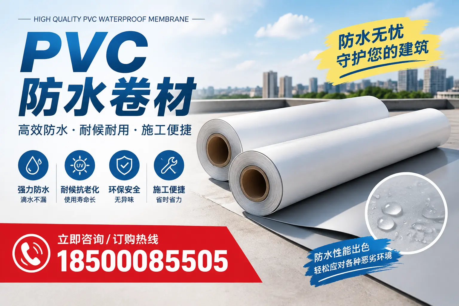 如何正确储存PVC防水卷材？白山用户的实用建议